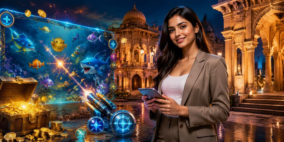 সোনারগাঁওয়ে একজন বাংলাদেশি মডেল মোবাইলে ফিশিং গেম জ্যাকপট খেলছেন